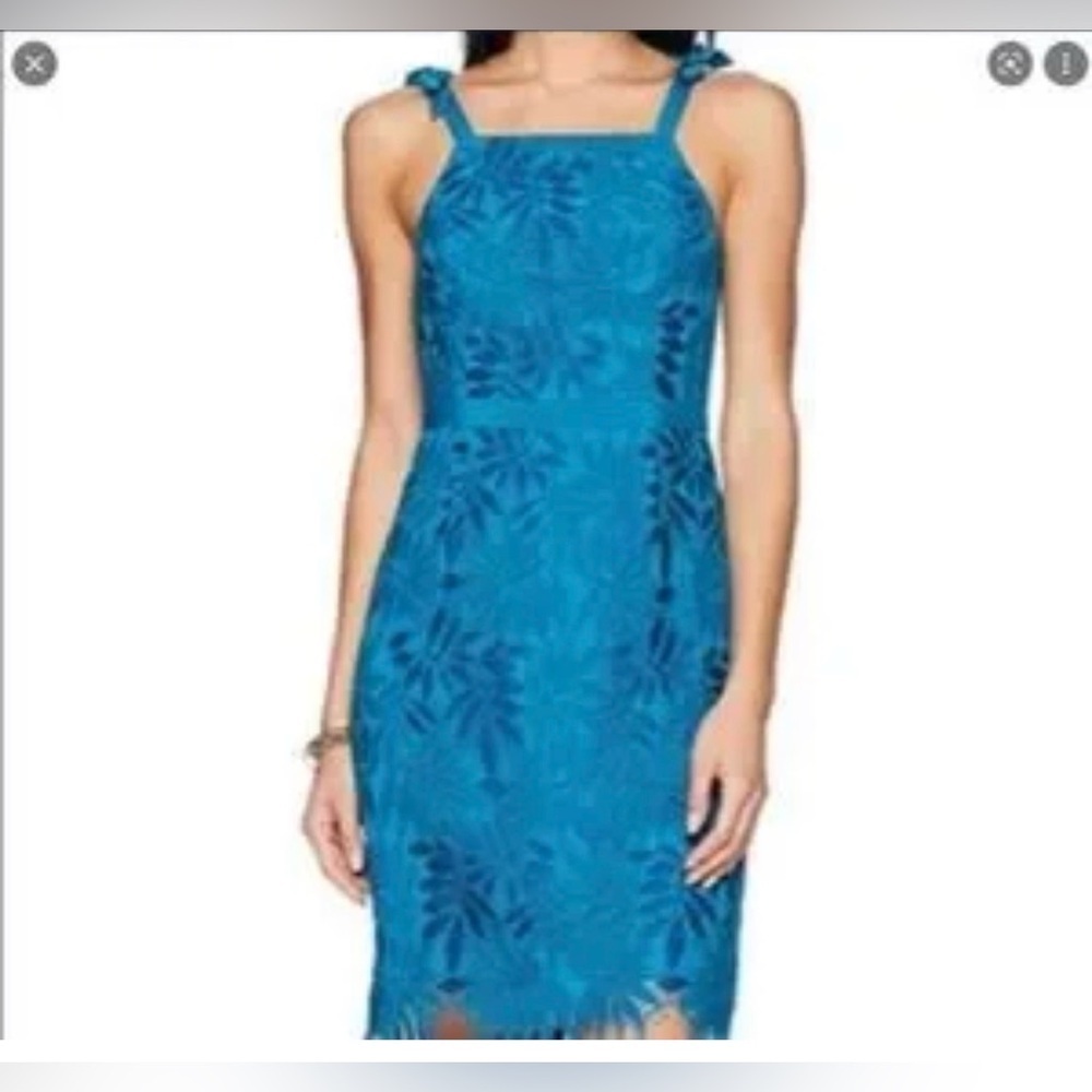 Lilly Pulitzer Teal Lace Dress Size 2 – Elegant & Feminine